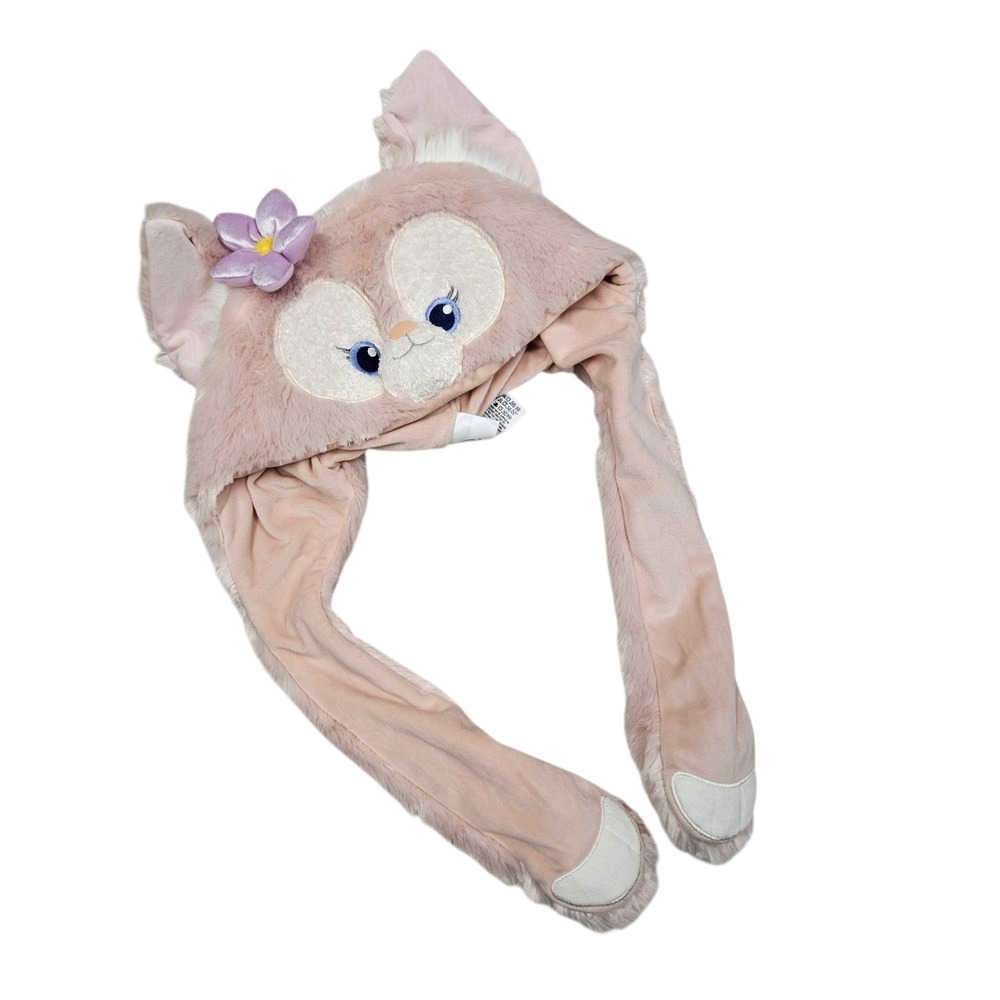 Disney LinaBell Plush Hat Disneysea Tokyo Movable Ears Pink Duffy and Friends